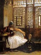 Jean Leon Gerome Arnaut smoking  8 oil